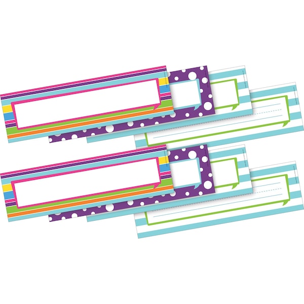 Barker Creek Happy Bulletin Board Signs/Name Plates, Multi-Design, 72/Set 3805 - main